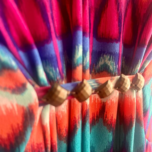 Vintage Boho Ikat Maxi Dress – Ruby Rd. Petite PXL - Picture 3 of 5